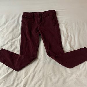Burgundy American Eagle Jeans